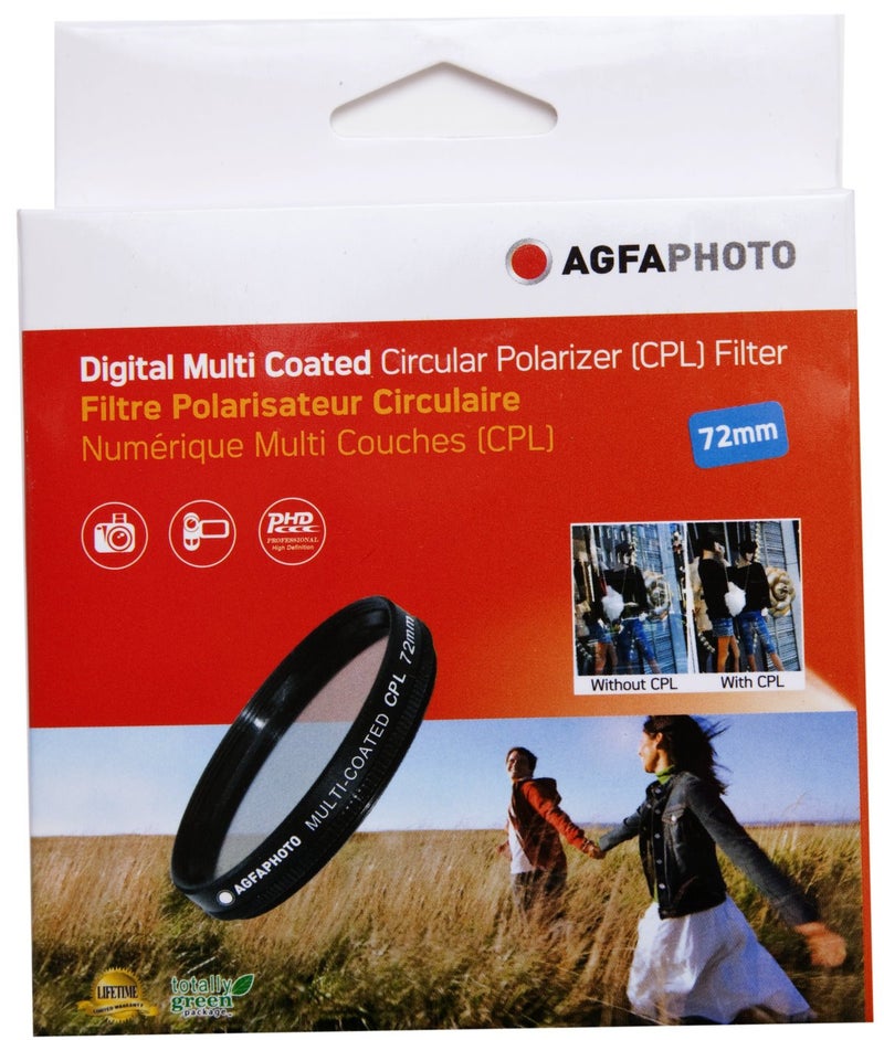 AGFA 72mm Multi-Coated Circular Polarizing (CPL) Filter - Image 2